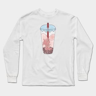 Boba Tea Mermaid Long Sleeve T-Shirt